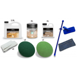 Kit Saving: DC102 (a) Element 7 V floor natural, dark, nero, work with buffing machine 0 to 20m2  (DC)